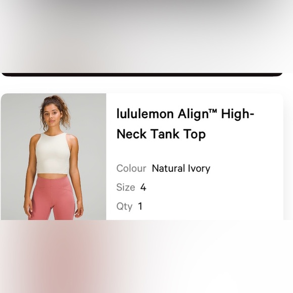 lululemon athletica Tops - Lululemon Align High-Neck Tank Top